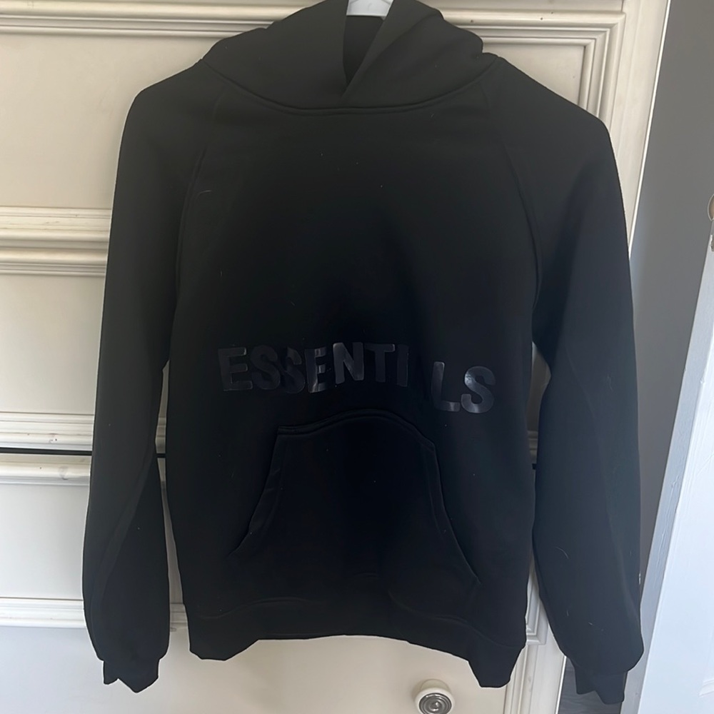 Essentials black hoodie